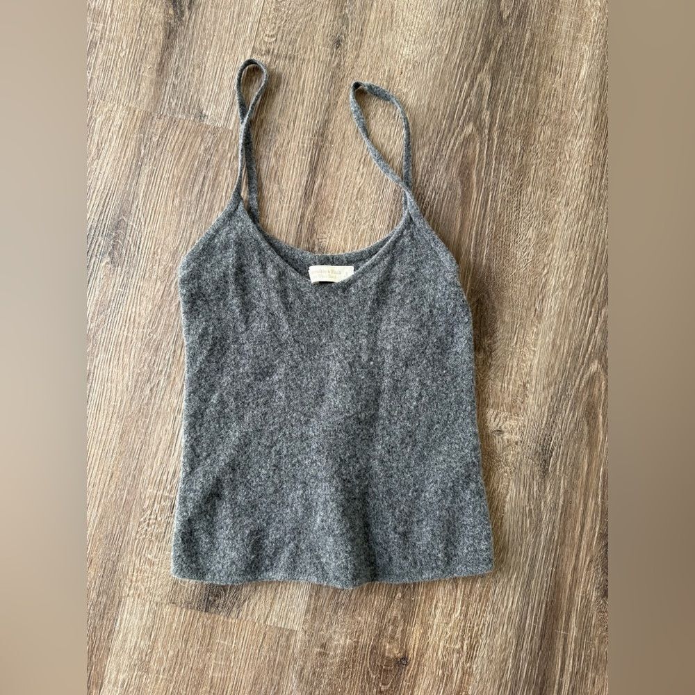 Abercrombie Grey Wool Blend Sweater Tanktop